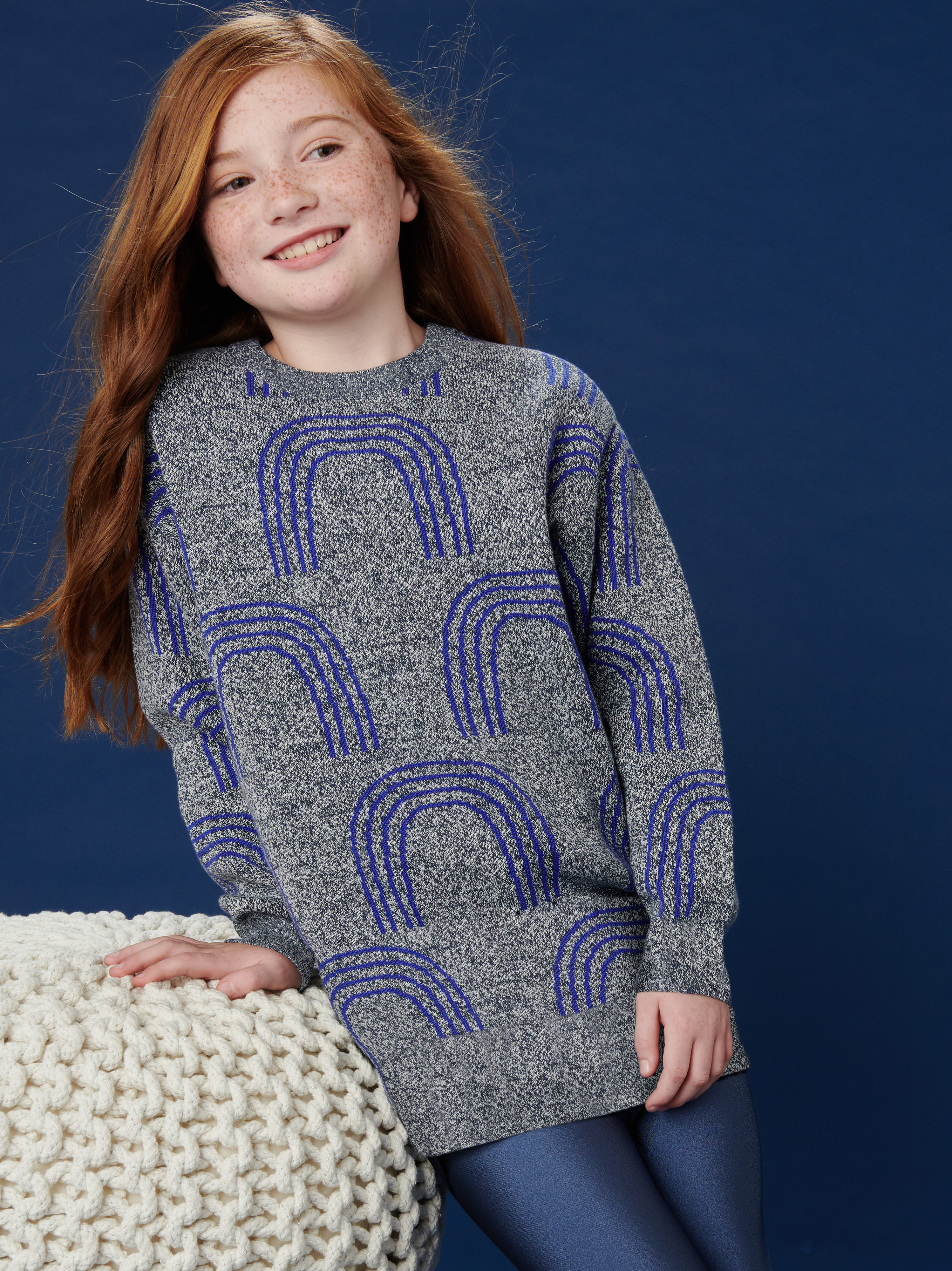 Rainbow Marled Tunic Sweater | Tea 