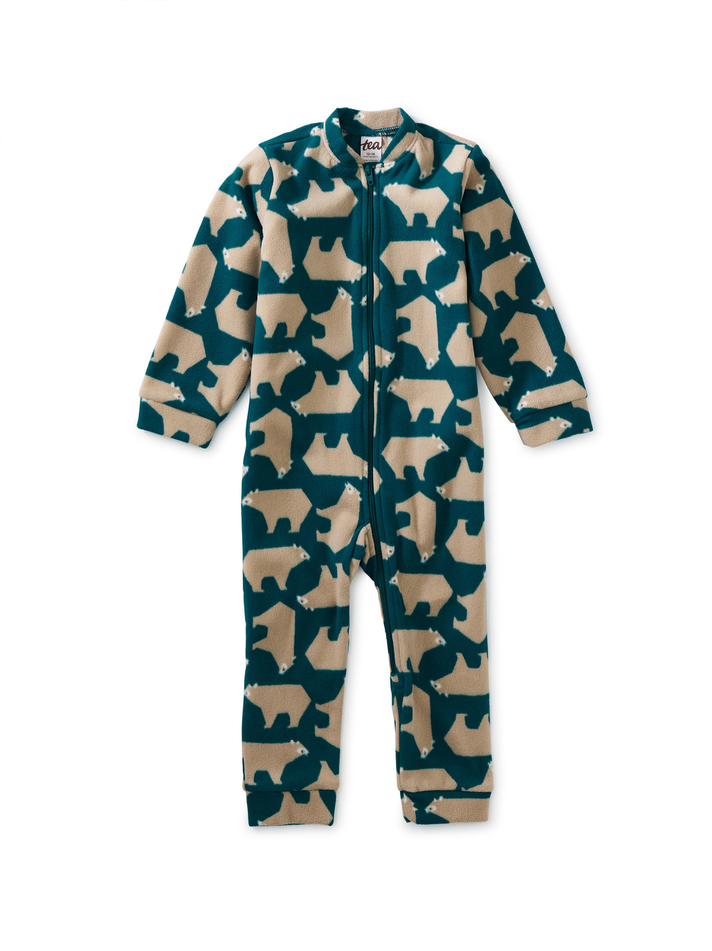 Snuggly Fleece One Piece Baby Pajamas Tea Collection