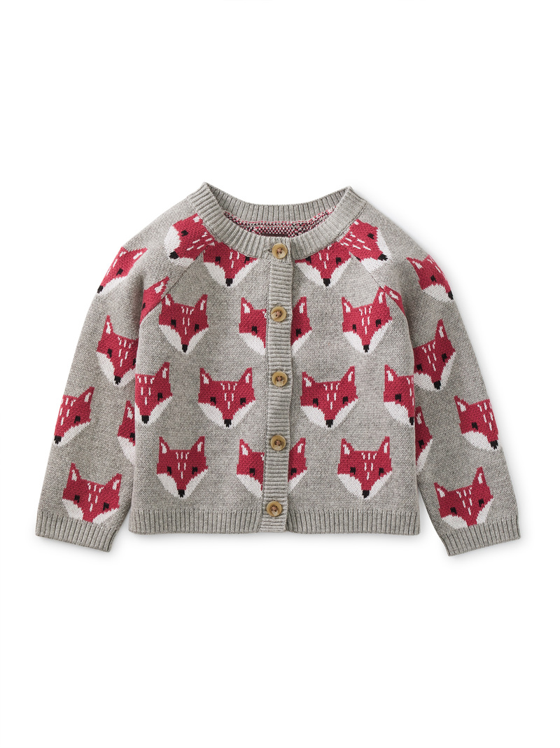 Friendly Fox Baby Cardigan