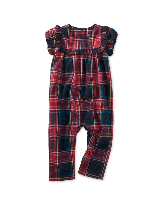 Woven Ruffle Baby Romper