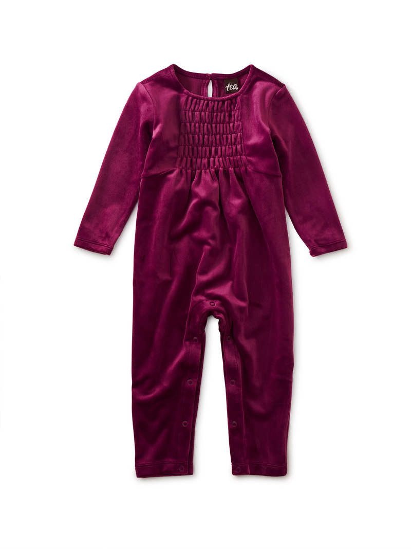 Velour Baby Romper