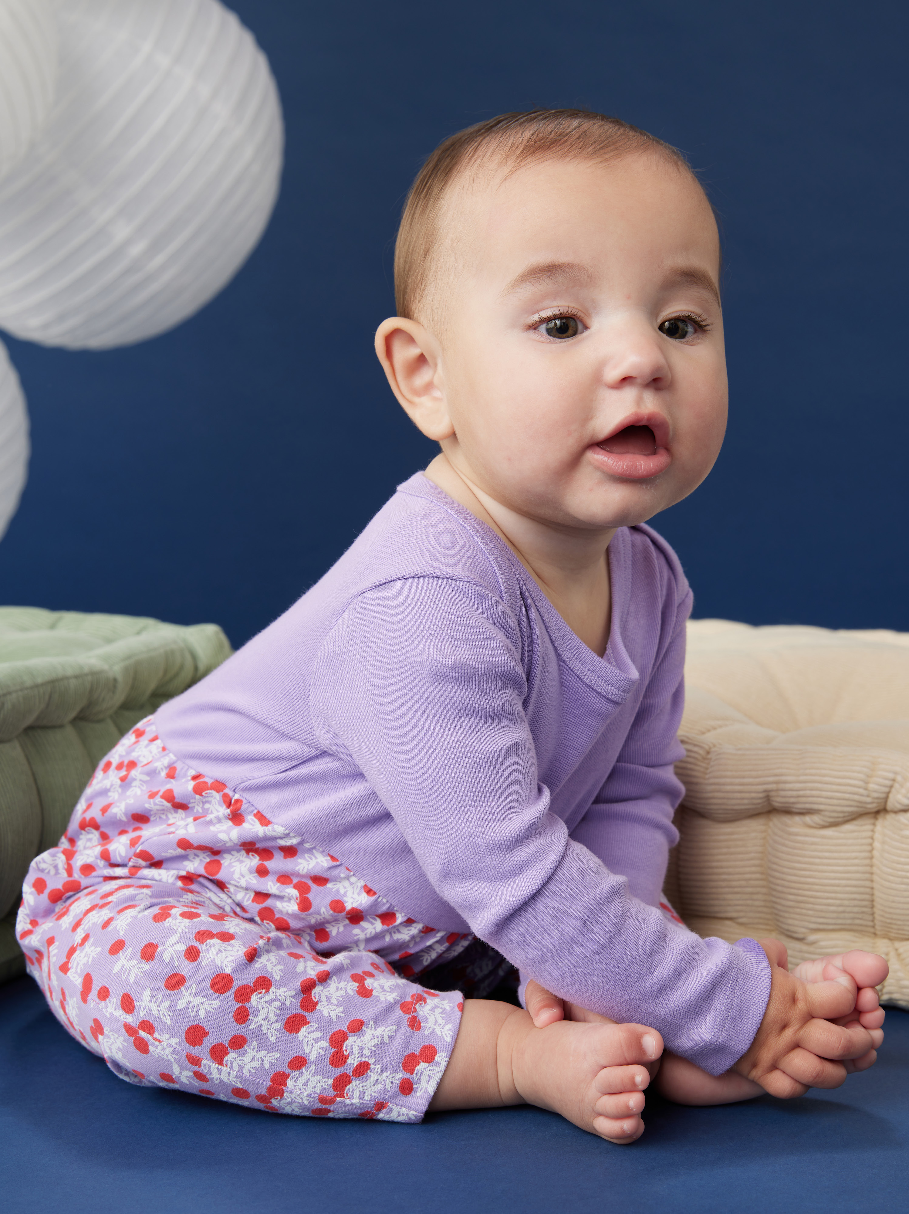 Print Mix Baby Romper Tea Collection