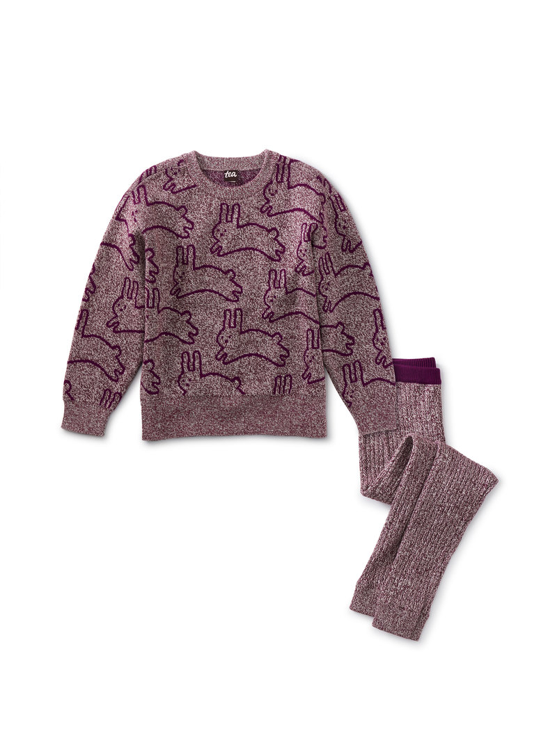 Marled Bunny Tunic Sweater & Leggings Set