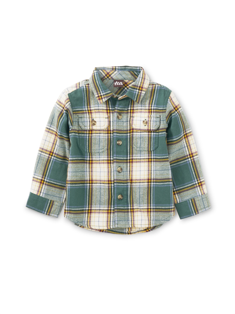 Flannel Button Up Baby Shirt