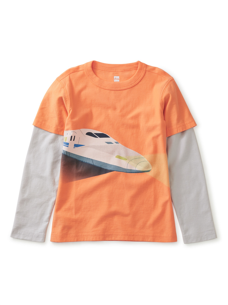 Fast Train Layerd Graphic Tee