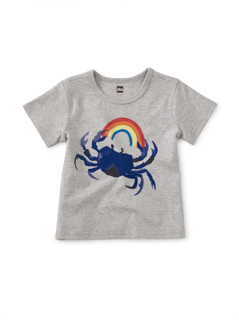 Rainbow Crab Baby Graphic Tee