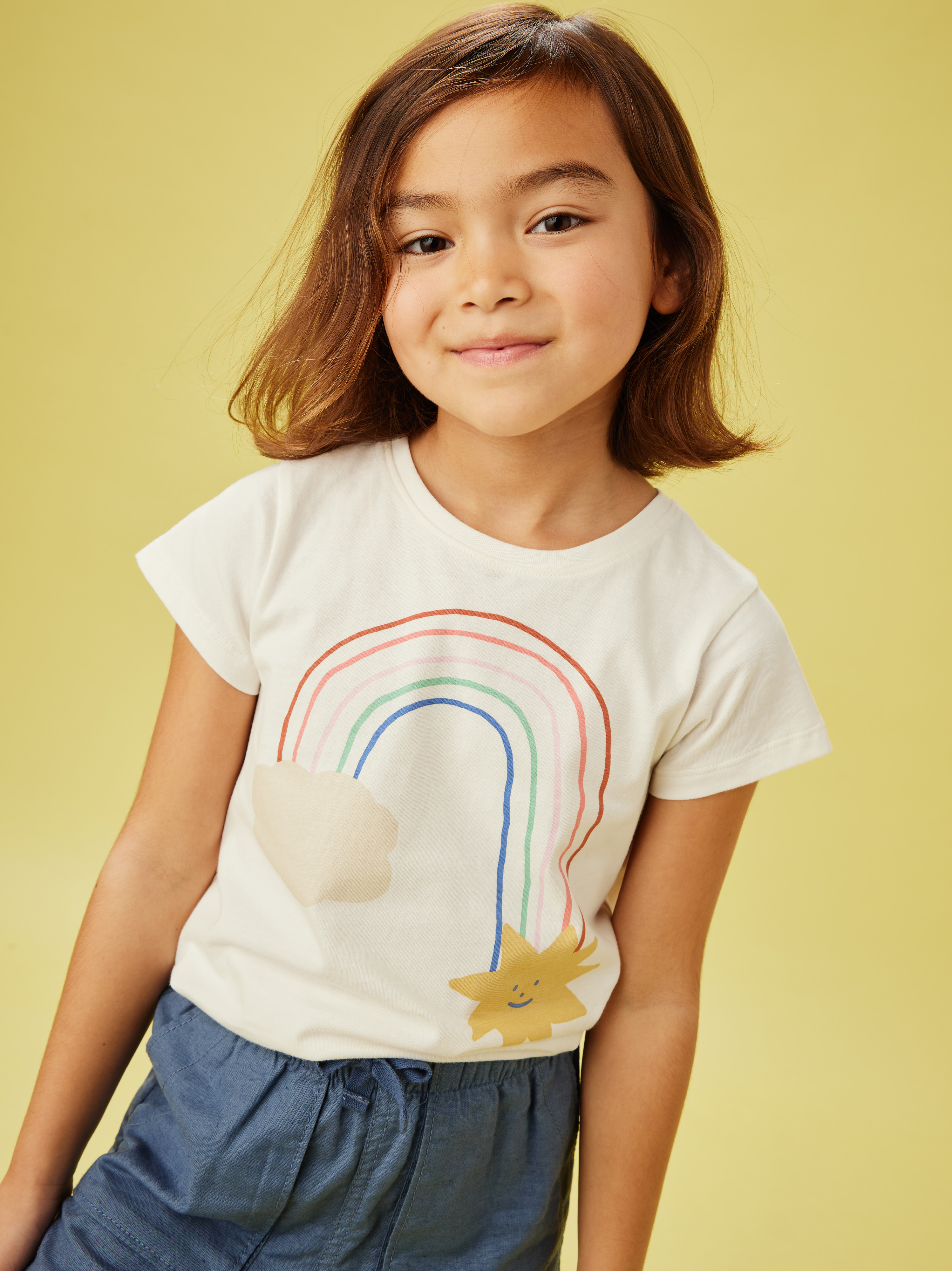 Over the Rainbow Graphic Tee Tea Collection