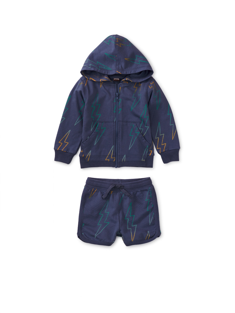 Good Sport Baby Hoodie & Shorts Set