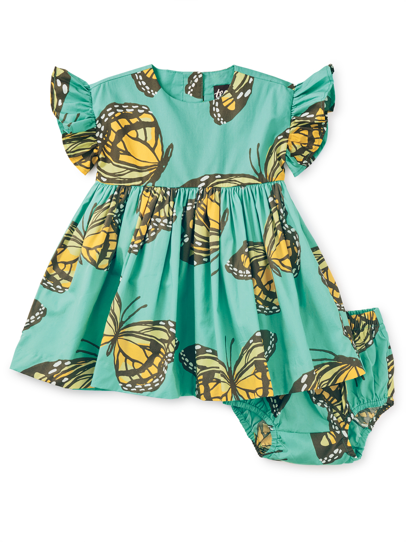 Ruffle Sleeve Baby Dress Set