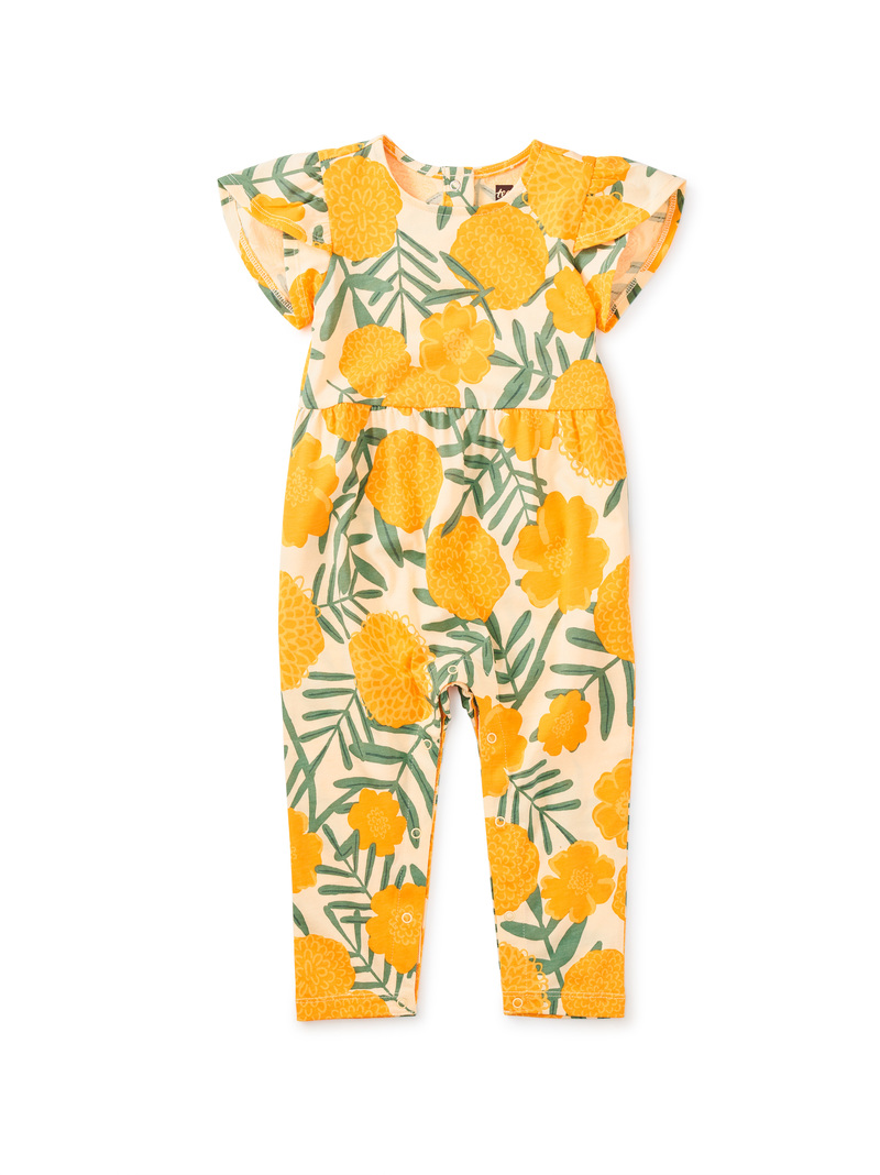 Tulip Sleeve Baby Romper