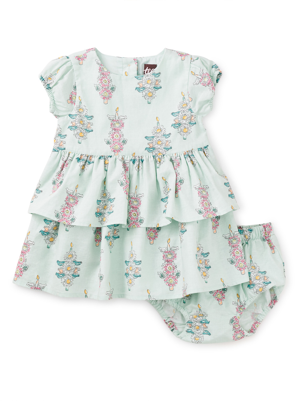 Puff Sleeve Baby Dress Set