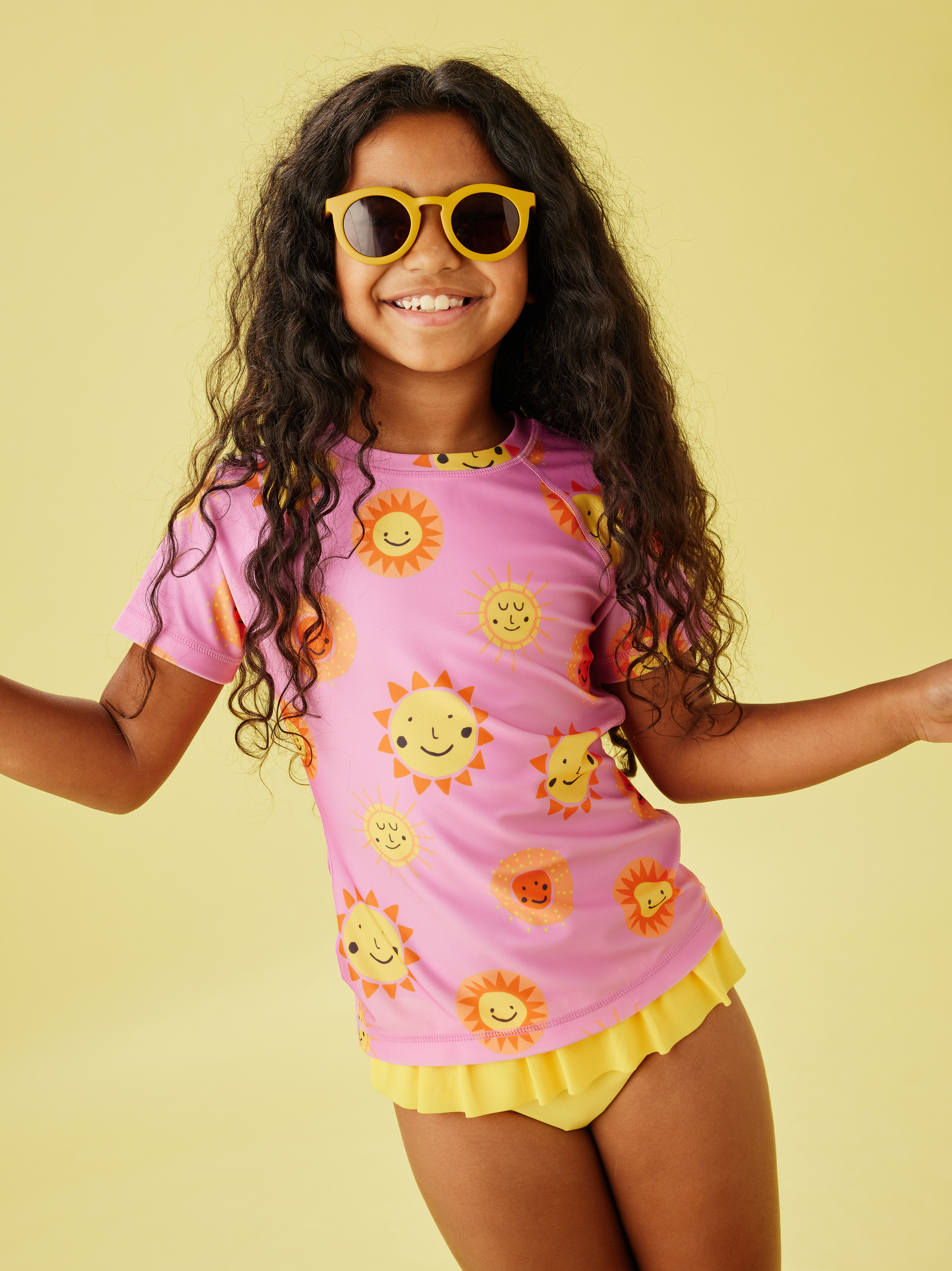 Short Sleeve Rash Guard Tea Collection