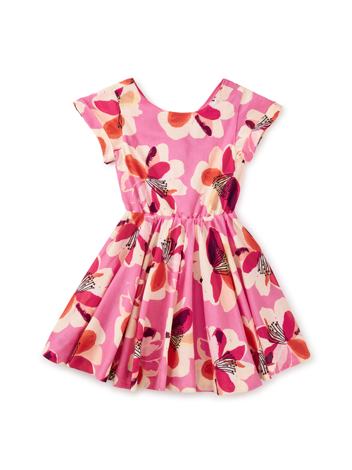 Button Back Skirted Dress