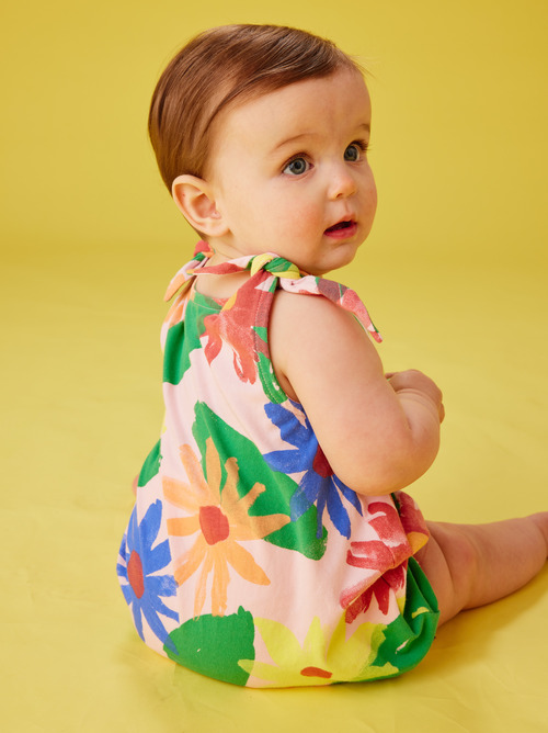Tie Shoulder Baby Romper