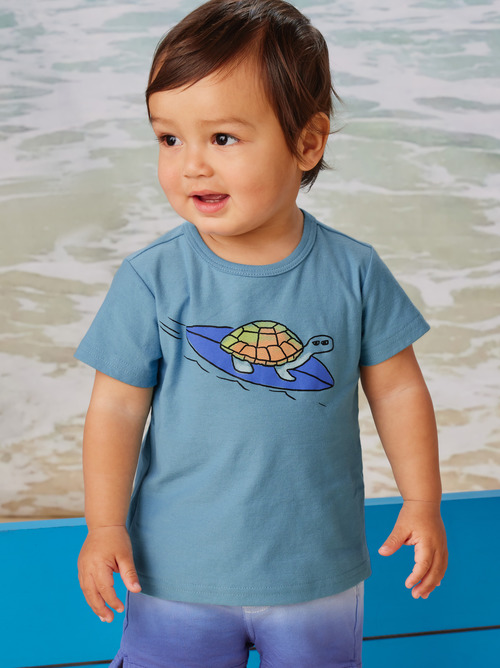 Surfin' Turtle Baby Graphic Tee