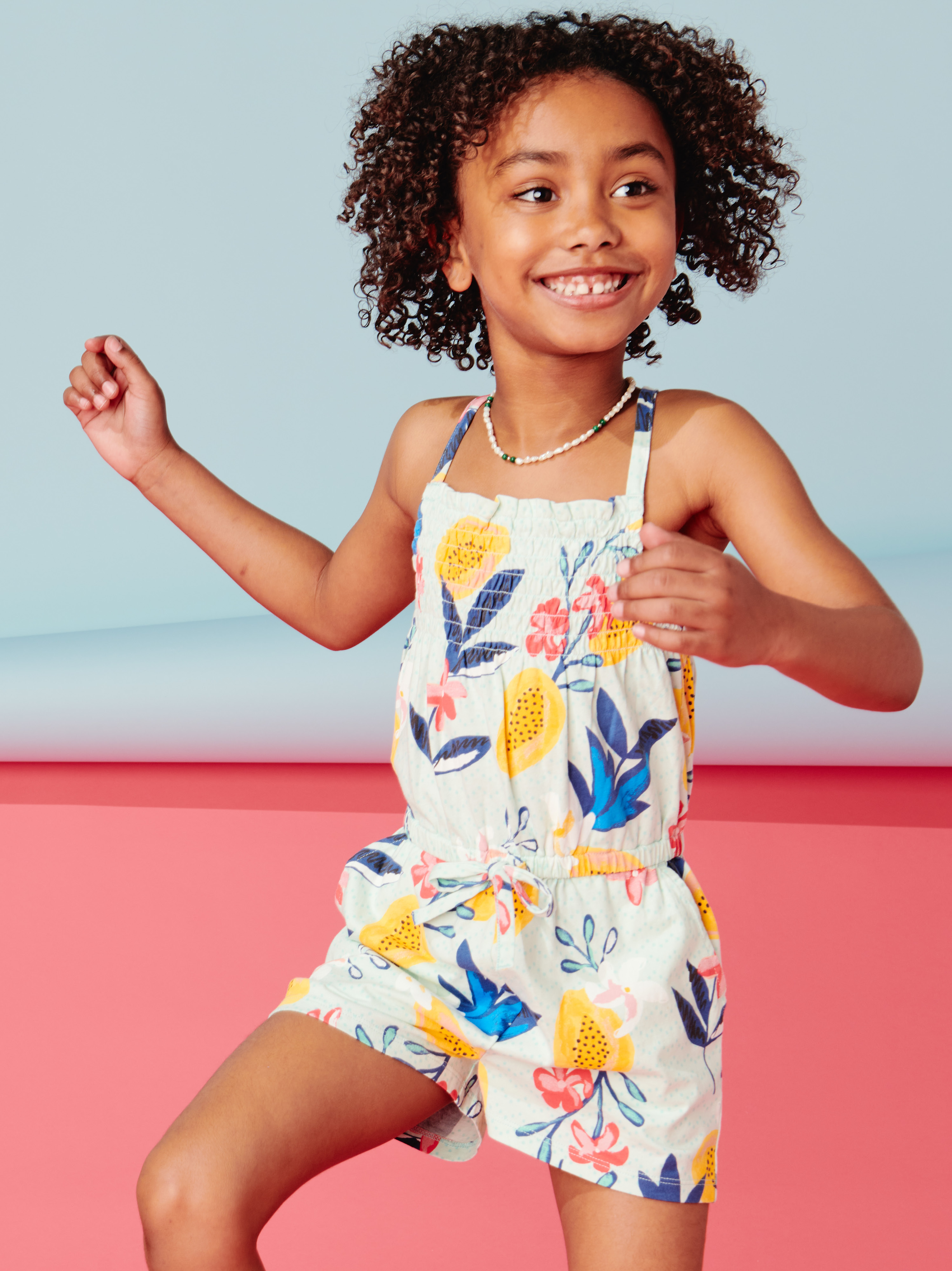 Smocked Romper | Tea Collection