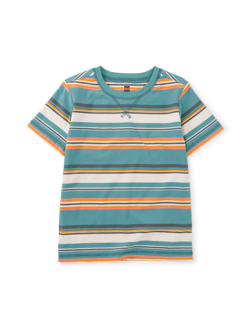 Sun Splash Stripe Printed Tee