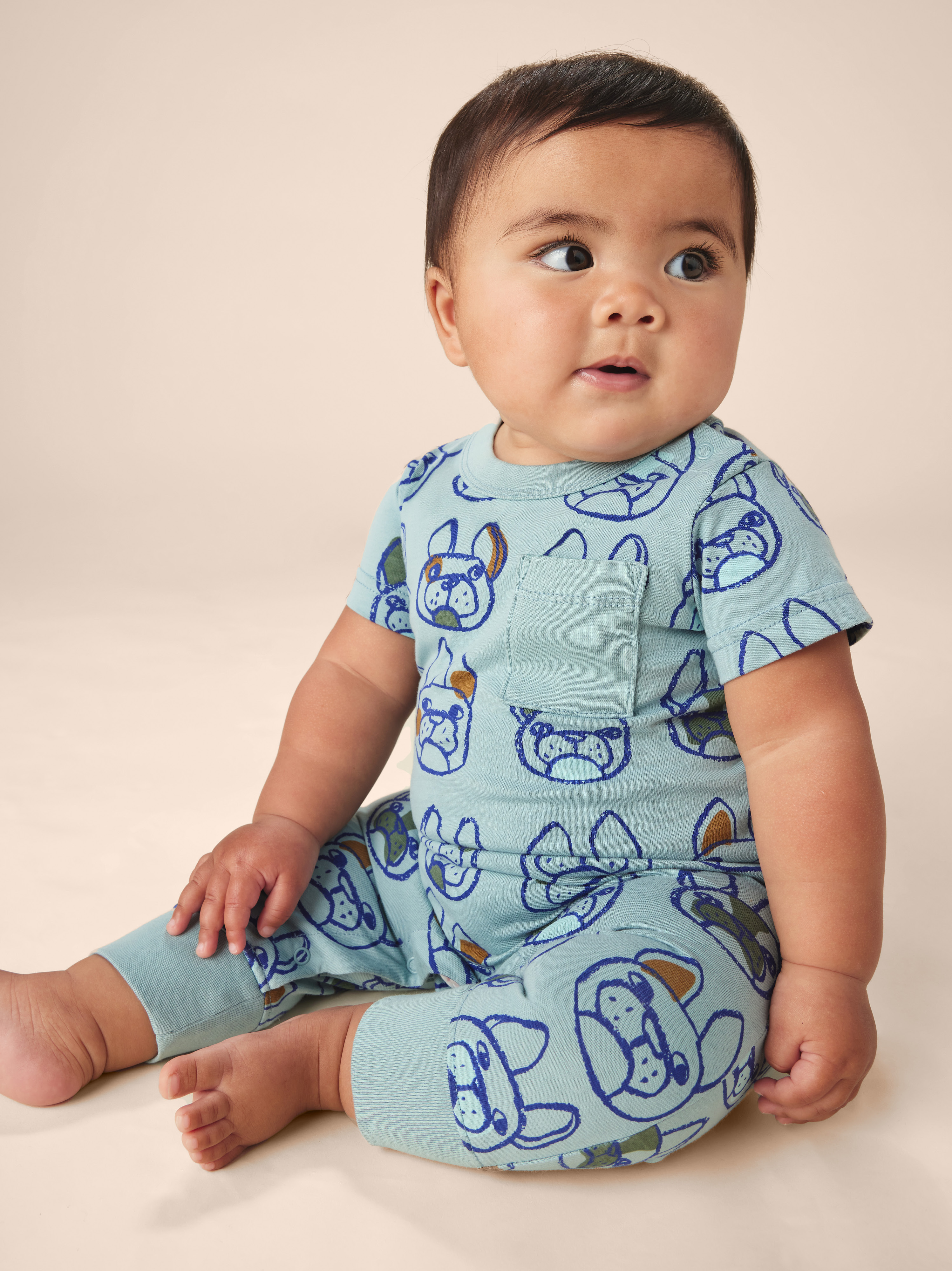 Pocket Baby Romper Tea Collection