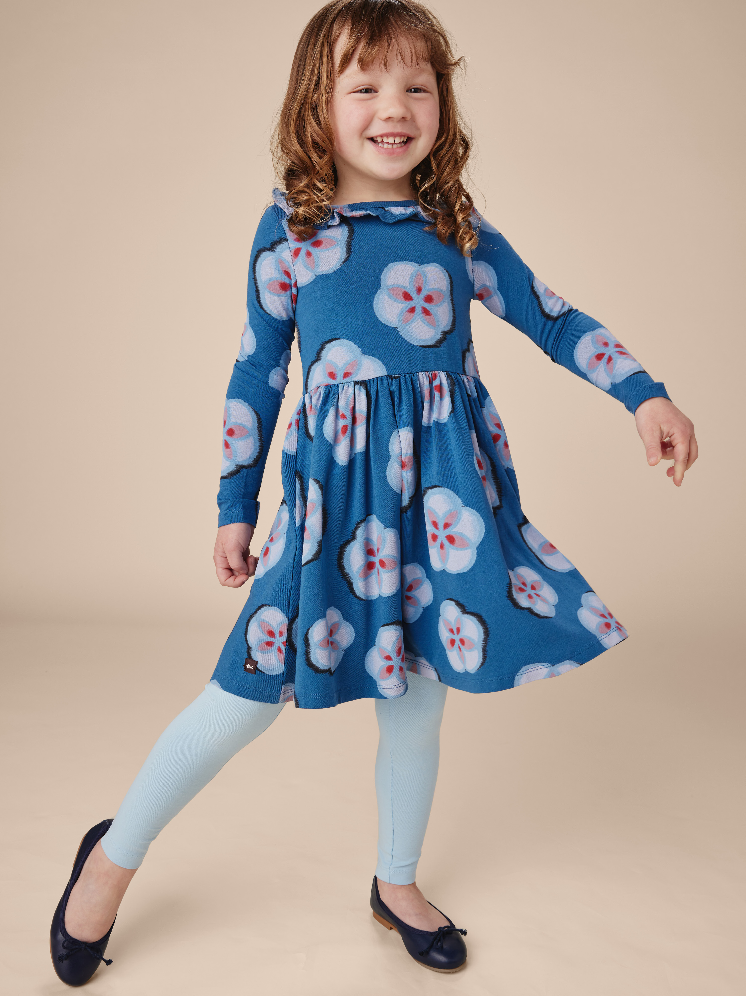 Tea Collection Ruffle Shoulder Ballet Dress - Rabbit & Turtle Folktale