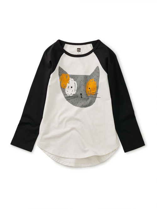 Spotted Cat Raglan Graphic Tee