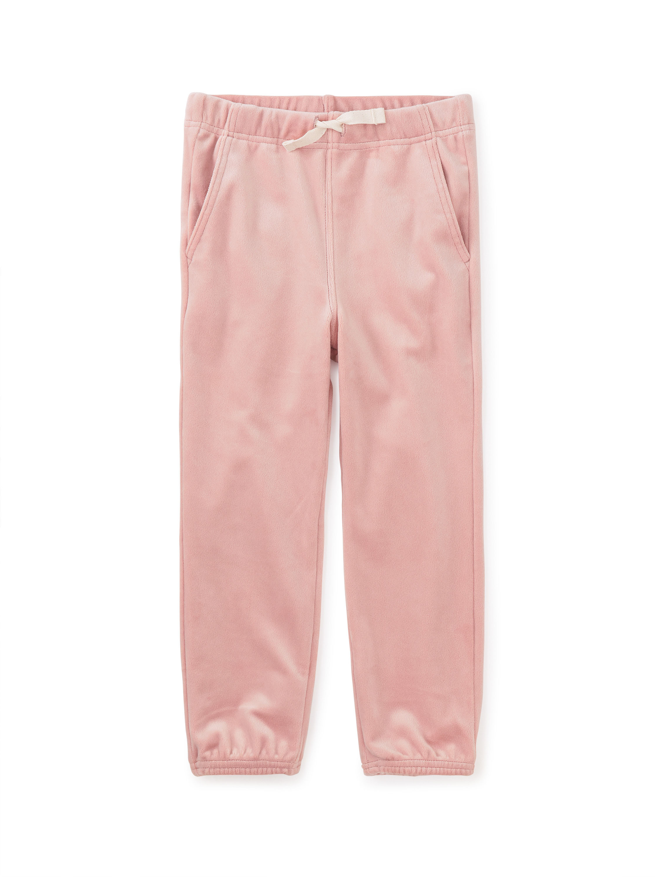 White velour joggers sales