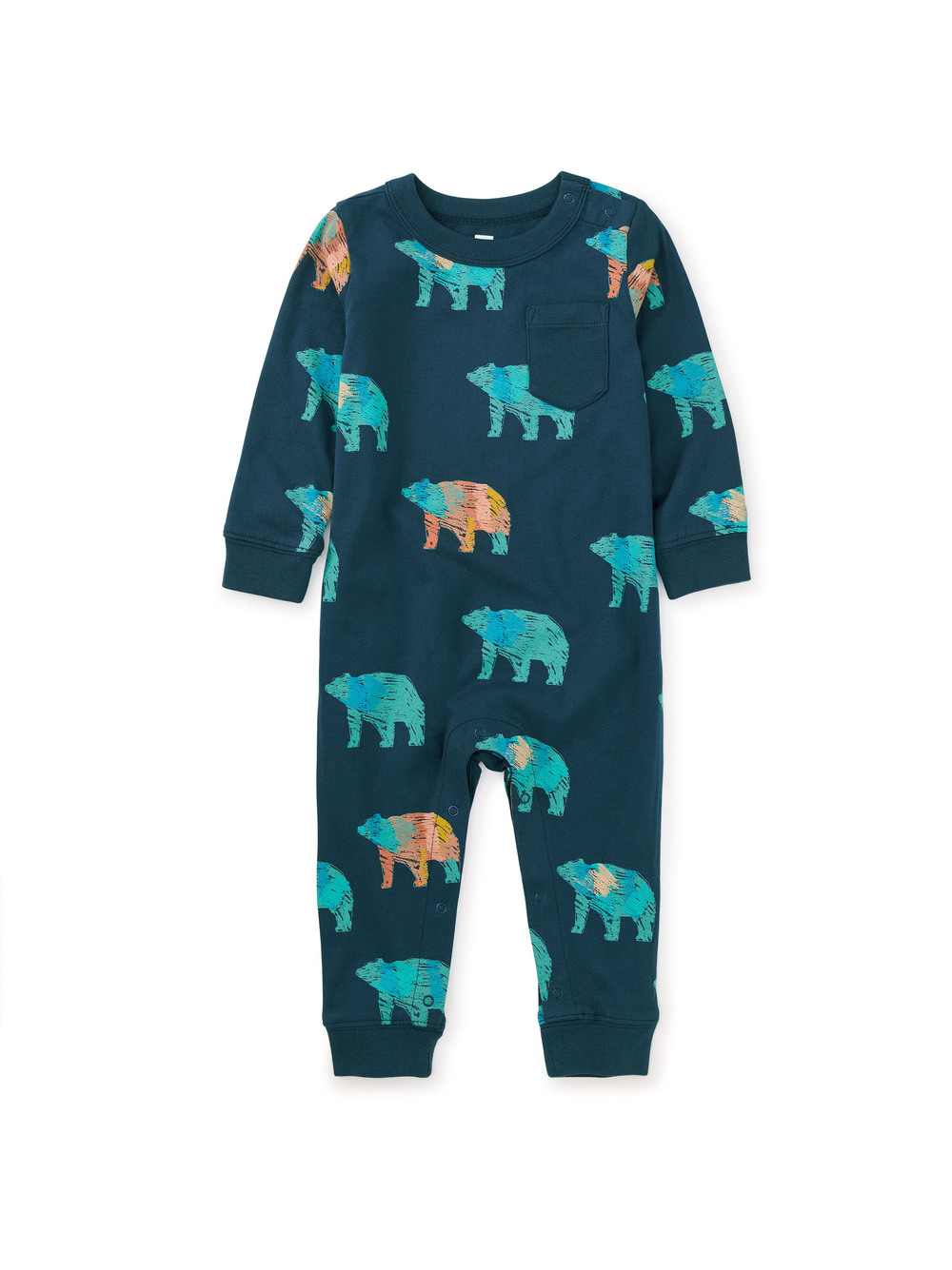 Long Sleeve Pocket Baby Romper