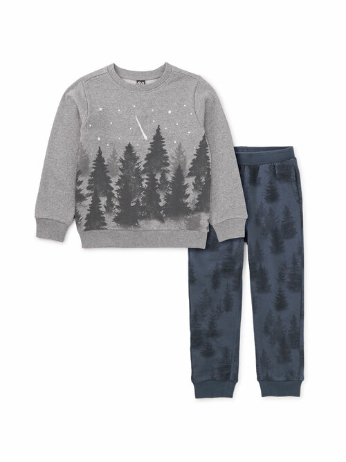 Forest Popover & Printed Joggers Set