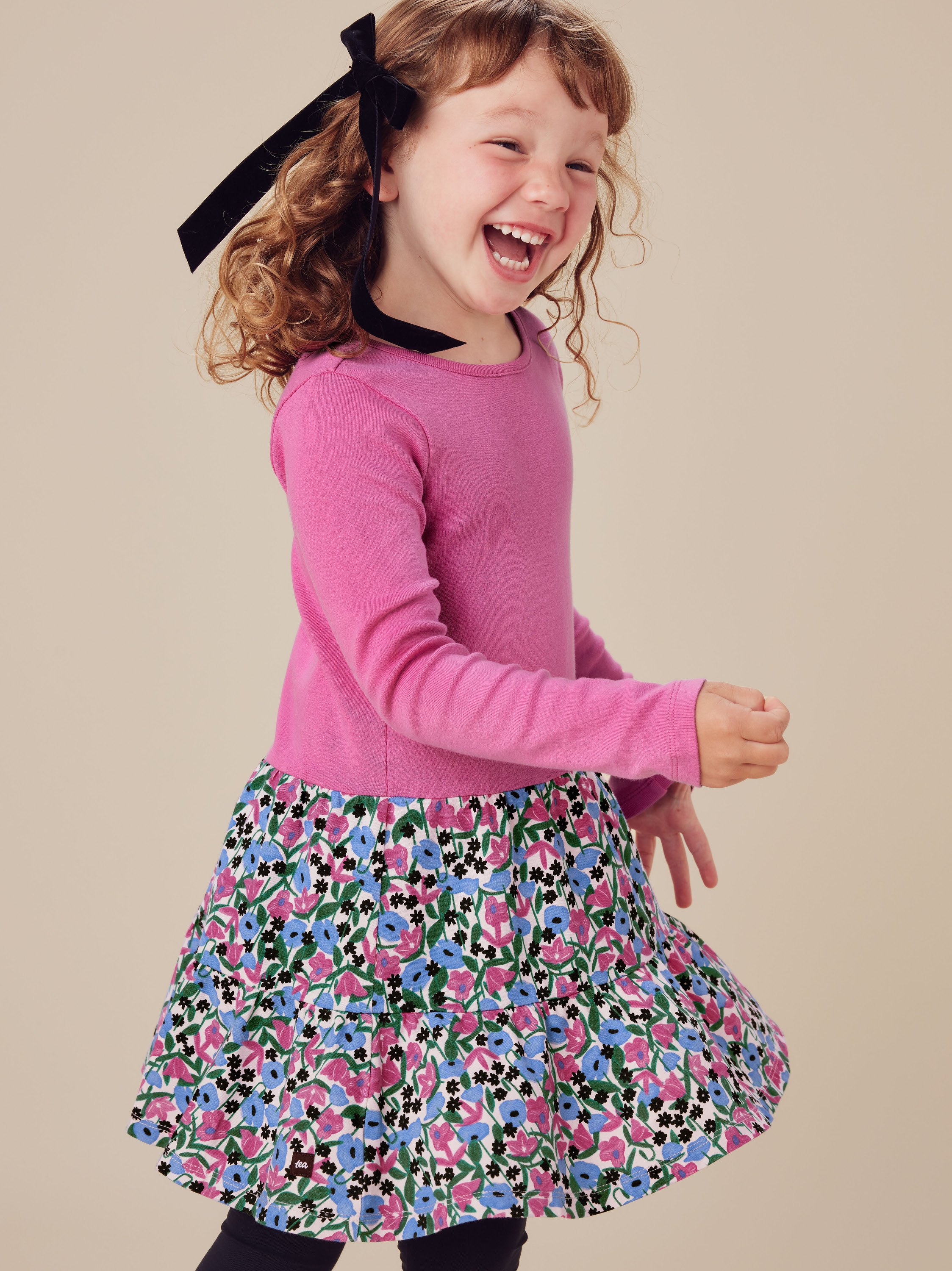 Tiered Skirted Twirl Dress | Tea Collection