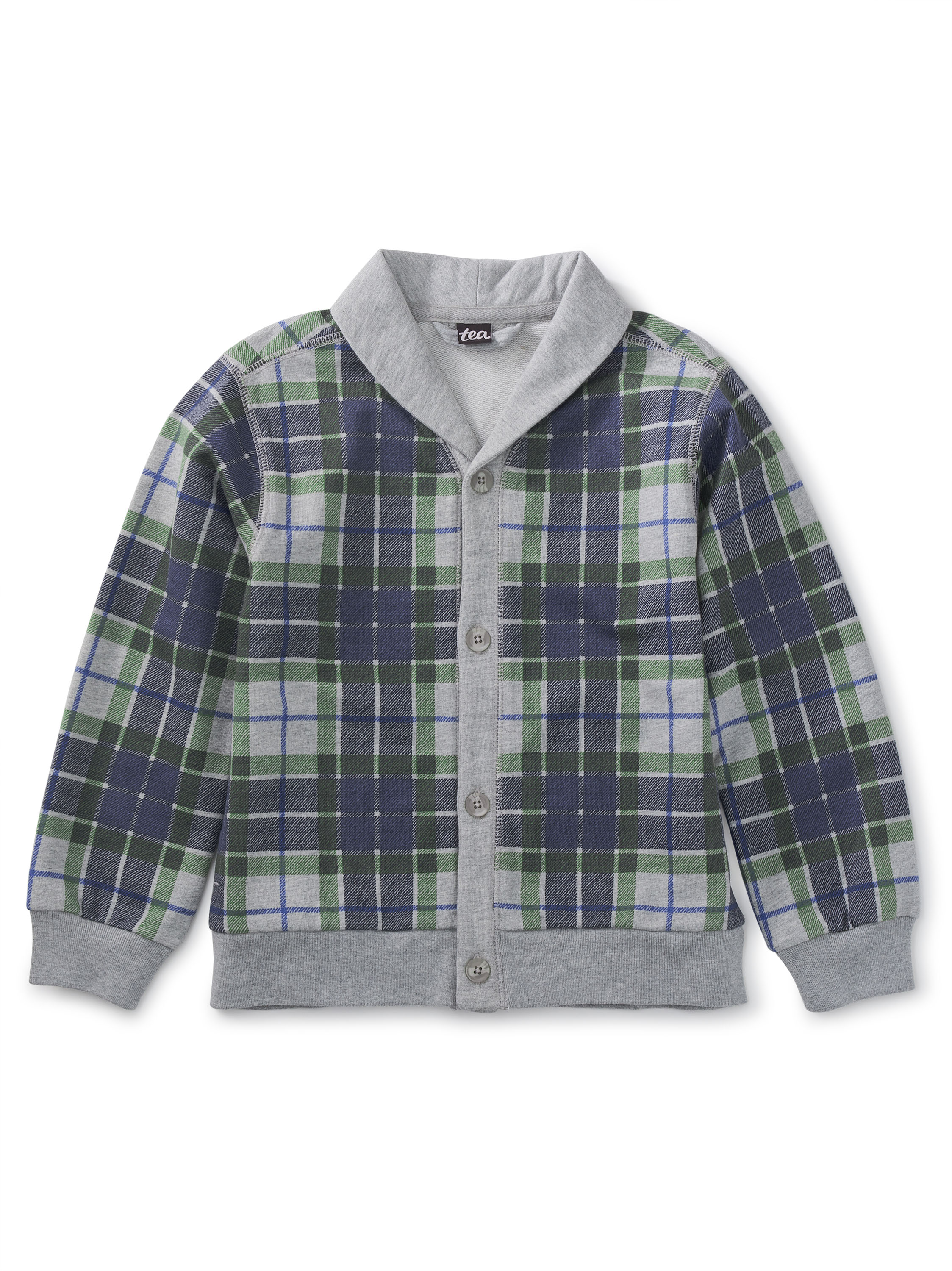 Plaid shawl outlet cardigan