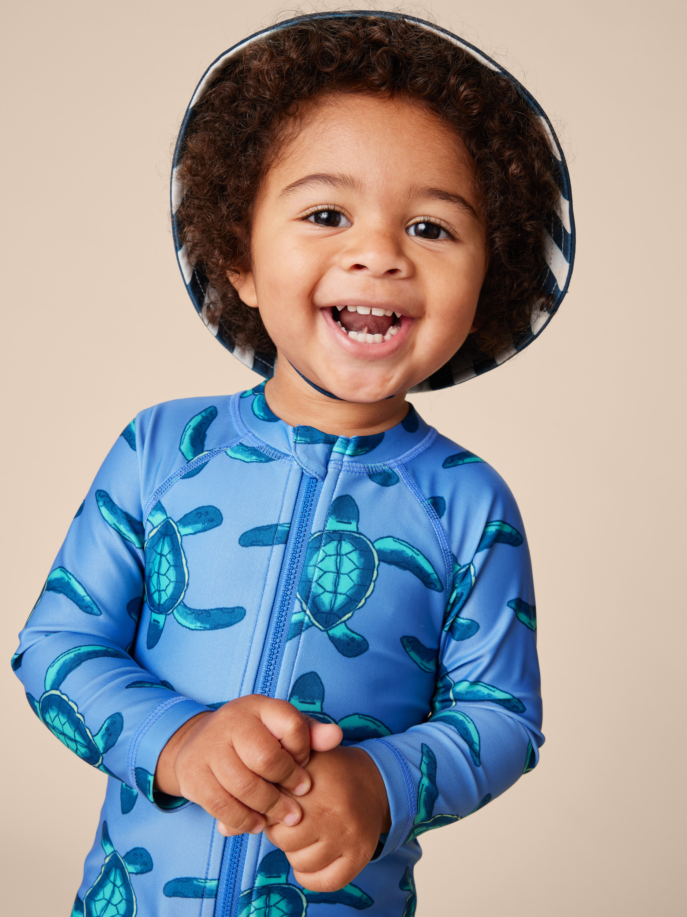 Reversible Baby Sun Hat Tea Collection