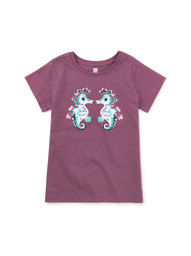 Seahorse Play Graphic Tee
