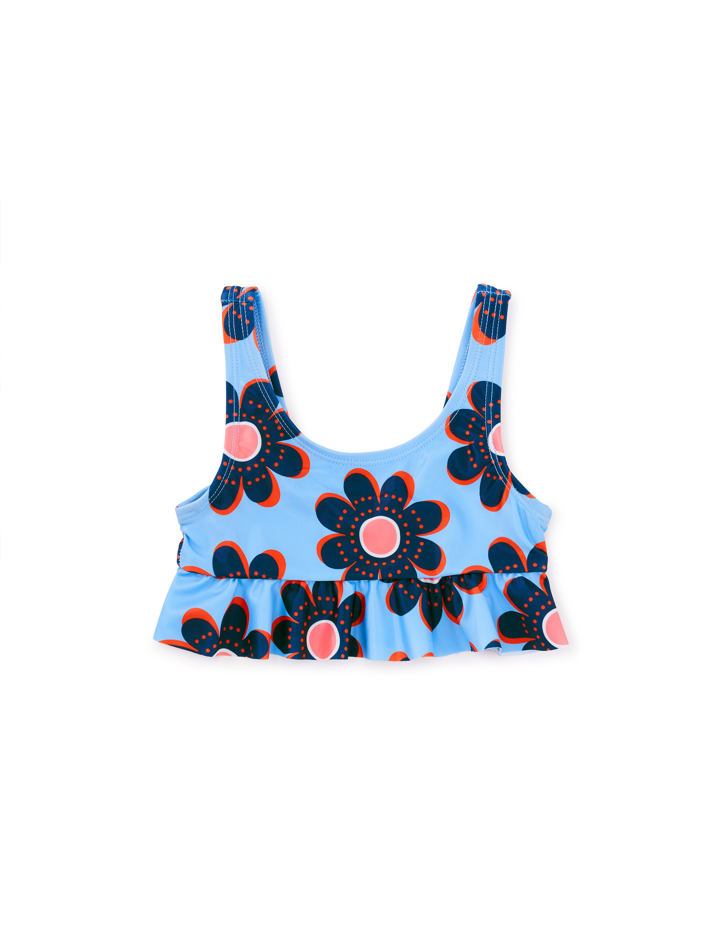 Ruffle Bikini Swim Top Tea Collection