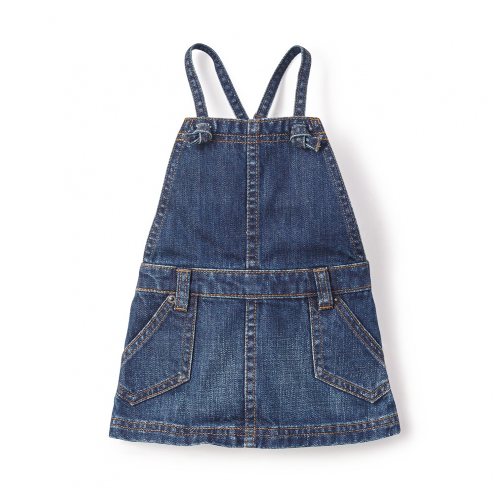 Cute & Stylish Blue Denim Baby Girl Jumper | Tea Collection