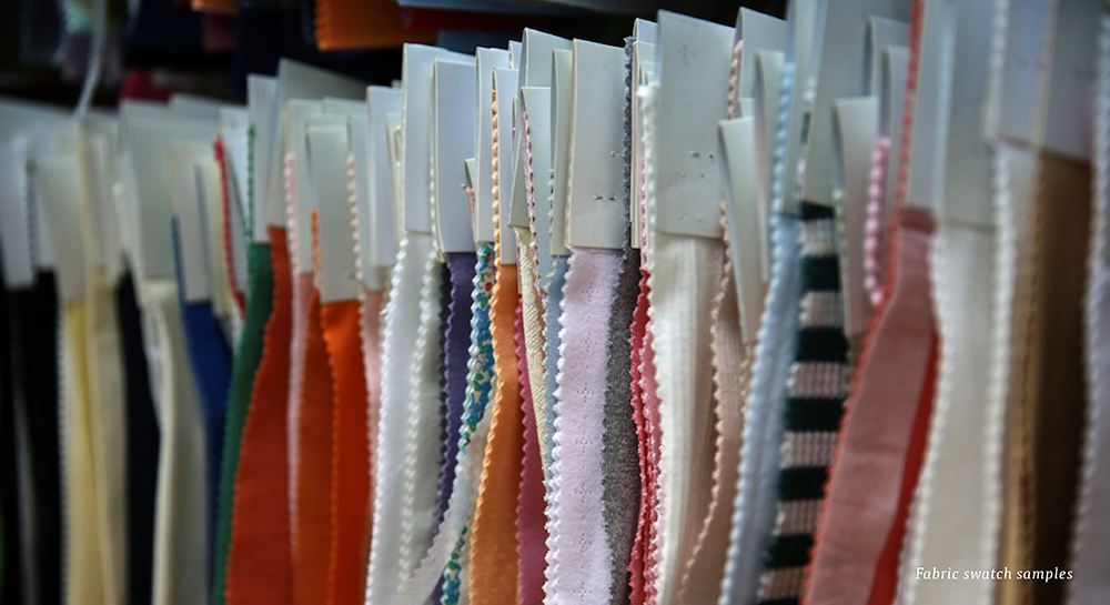 good global working conditions Fabric swatch samples